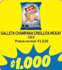 Mayorista 10 Mckay galleta champana criollita oferta