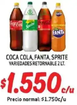Mayorista 10 Coca cola, fanta, sprite variedades retornable oferta