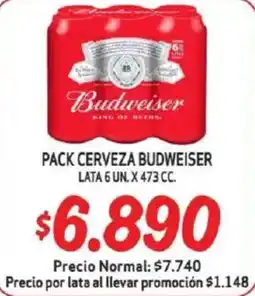 Mayorista 10 budweiser pack cerveza lata oferta