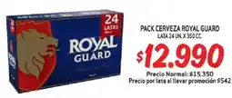 Mayorista 10 Royal guard pack cerveza lata oferta