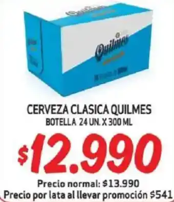 Mayorista 10 Quilmes cerveza clasica botella oferta