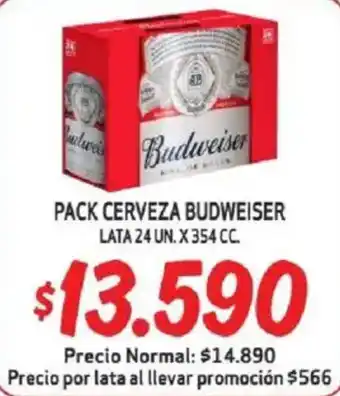 Mayorista 10 Budweiser pack cerveza lata oferta