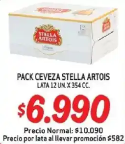 Mayorista 10 Stella artois pack ceveza lata oferta
