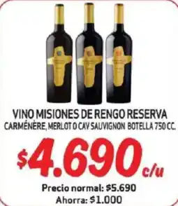 Mayorista 10 Vino misiones de rengo reserva oferta