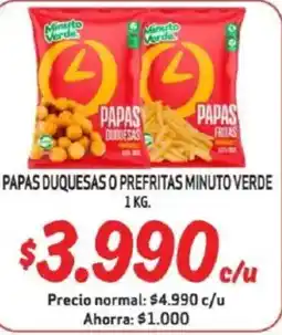 Mayorista 10 Papas duquesas o prefritas minuto verde oferta
