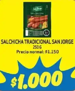 Mayorista 10 San jorge salchicha tradicional oferta