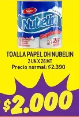 Mayorista 10 Toalla papel dh nubelin oferta