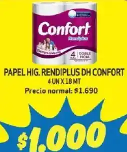 Mayorista 10 Papel hig. rendiplus dh confort oferta