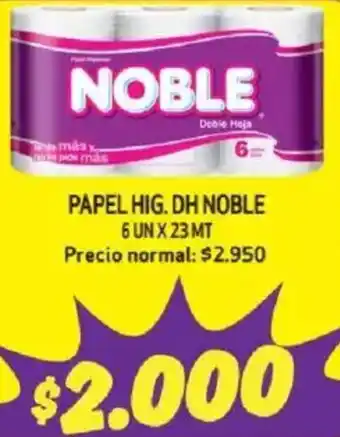 Mayorista 10 Noble papel hig. dh oferta
