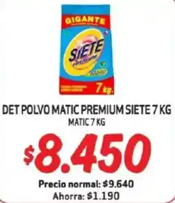 Mayorista 10 Siete det polvo matic premium oferta