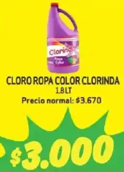 Mayorista 10 Cloro ropa color clorinda oferta