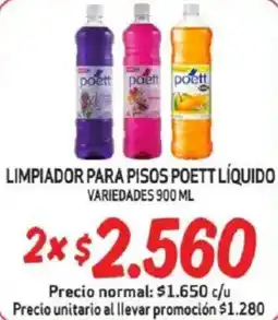 Mayorista 10 Poett limpiador para pisos líquido oferta