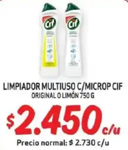 Mayorista 10 Cif limpiador multiuso c/microp original o limón oferta