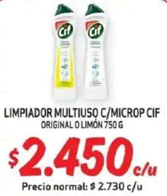 Mayorista 10 Cif limpiador multiuso c/microp original o limón oferta
