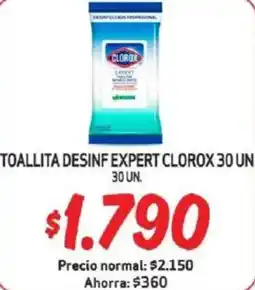 Mayorista 10 Clorox toallita desinf expert oferta