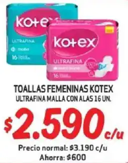 Mayorista 10 Kotex toallas femeninas ultrafina malla con alas oferta