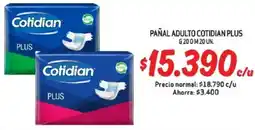 Mayorista 10 Cotidian pañal adulto plus oferta