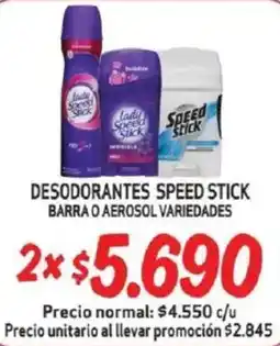 Mayorista 10 Speed stick desodorantes barra o aerosol variedades oferta