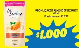 Mayorista 10 Le sancy jabon liq aceit almend dp oferta