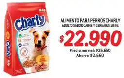 Mayorista 10 Charly alimento para perros adulto sabor carne y cereales oferta