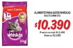 Mayorista 10 Whiskas alimento para gatos adulto carne oferta