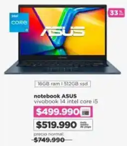 Ripley Asus notebook oferta