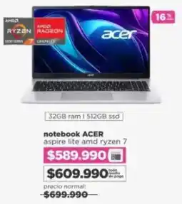 Ripley Acer notebook oferta