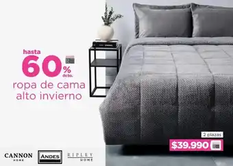 Ripley Ropa de cama alto invierno oferta