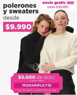 Ripley Polerones y sweaters oferta