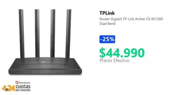 PC Factory TPLink router gigabit archer C6 AC1200 oferta