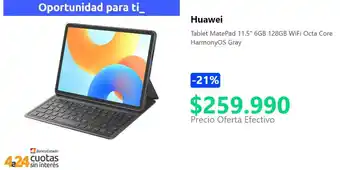 PC Factory Huawei tablet matepad 11.5" oferta