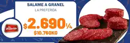 Provimarket Salame a granel la preferida oferta