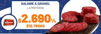 Provimarket Salame a granel la preferida oferta
