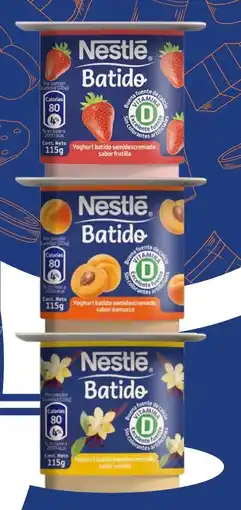 Provimarket Nestlé batido yoghurt frutilla, vainilla, damasco oferta