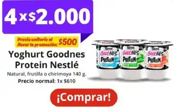 Unimarc Nestlé protein yoghurt goodnes oferta