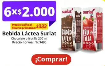 Unimarc Surlat choco fru bebida láctea oferta