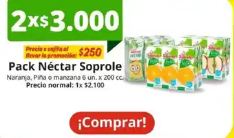 Unimarc Soprole pack néctar oferta