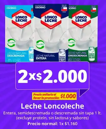 Unimarc Loncoleche leche oferta