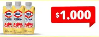Unimarc Loncoleche crema de leche oferta