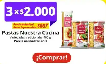 Unimarc Pastas nuestra cocina oferta