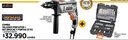 Construmart Combo taladro percutor + set brocas y puntas oferta