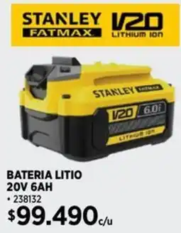 Construmart Stanley fatmax bateria litio oferta