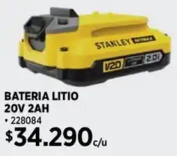Construmart Stanley bateria litio oferta