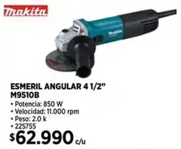 Construmart Makita esmeril angular 4 1/2" oferta