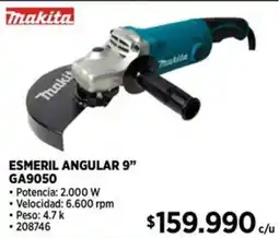 Construmart Makita esmeril angular 9" oferta