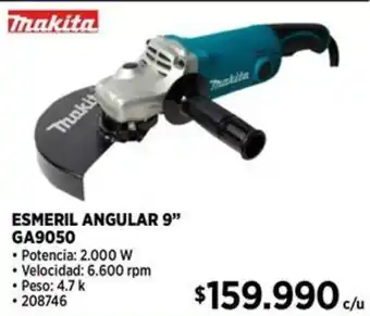 Construmart Makita esmeril angular 9" oferta