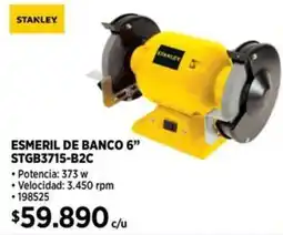 Construmart Stanley esmeril de banco 6” oferta