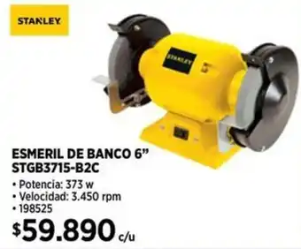 Construmart Stanley esmeril de banco 6” oferta