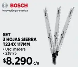 Construmart Bosch set 3 hojas sierra oferta