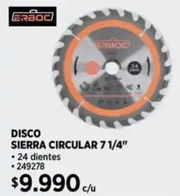 Construmart Erboc sierra circular 7 1/4" oferta
